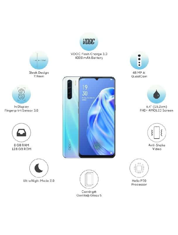 OPPO F15 8GB 128GB Quad Cam AMOLED Phone OPPO F15 8GB 128GB Quad Cam AMOLED Phone