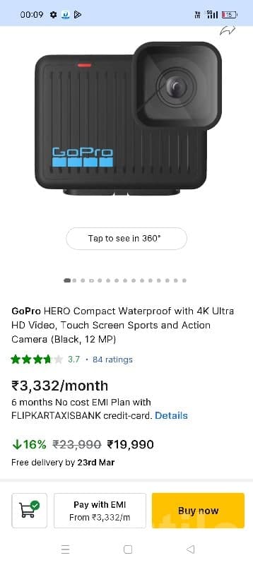 GoPro HERO 4K Waterproof Action Camera GoPro HERO 4K Waterproof Action Camera