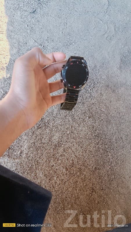 Black Metal Strap Smart Watch Black Metal Strap Smart Watch