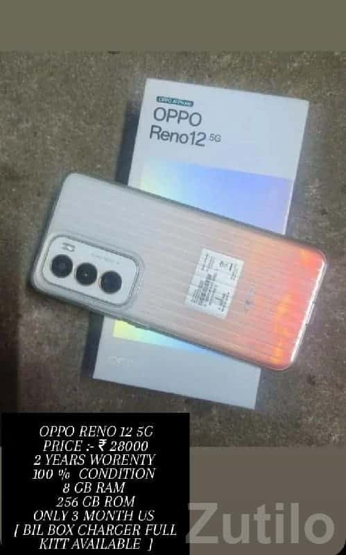 OPPO Reno 12 5G 8GB 256GB Like New OPPO Reno 12 5G 8GB 256GB Like New