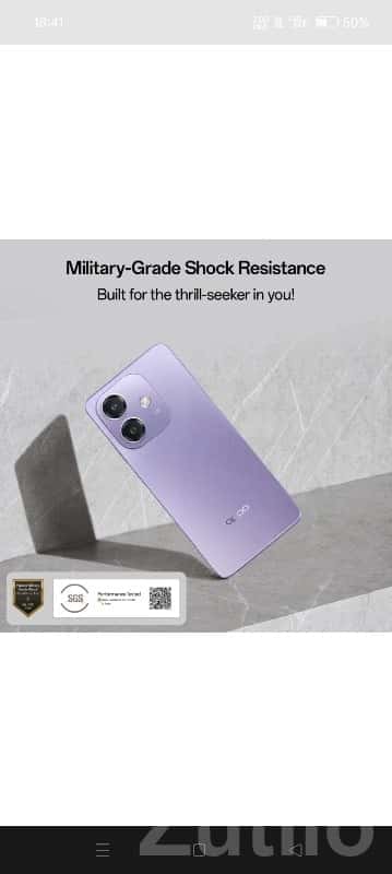 OPPO smartphone with shock resistance OPPO smartphone with shock resistance