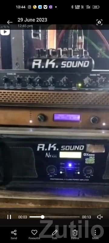 R.K. Sound DJ Amplifier Setup For Sale R.K. Sound DJ Amplifier Setup For Sale