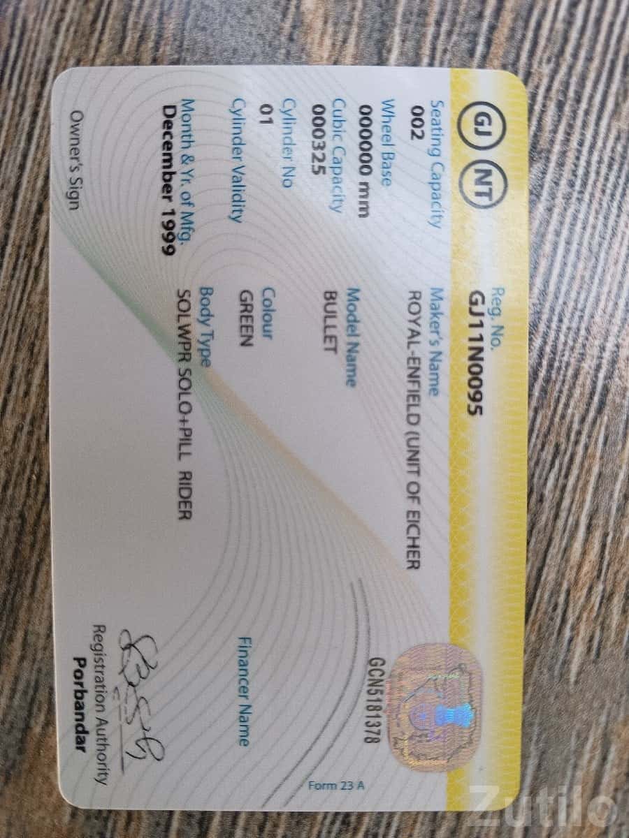 Royal Enfield Bullet 1999 Single Owner Royal Enfield Bullet 1999 Single Owner