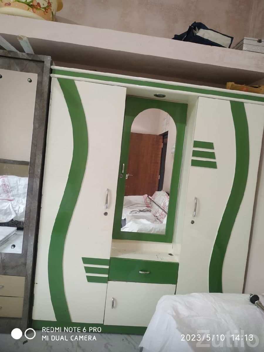 Wooden Wardrobe with Mirror Cabinet Wooden Wardrobe with Mirror Cabinet