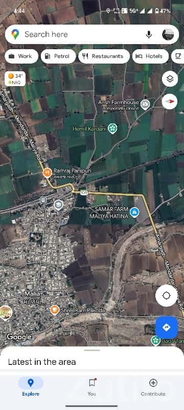 100 Var Plot for Sale on Maliya Hatina Road 100 Var Plot for Sale on Maliya Hatina Road