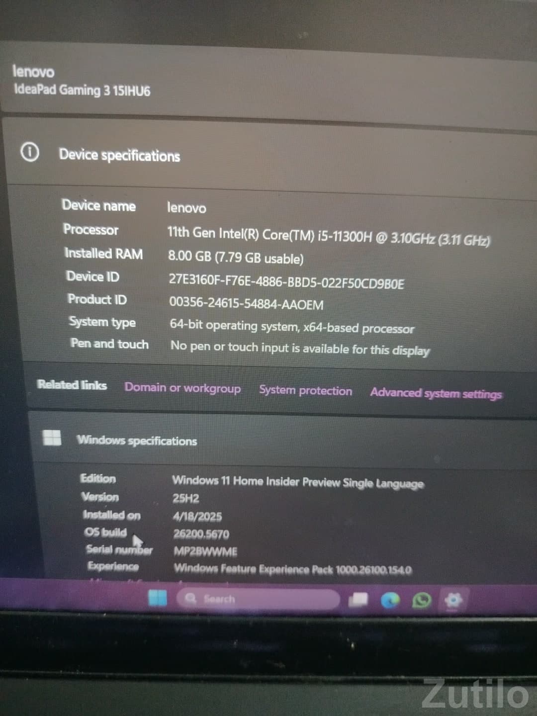 Lenovo IdeaPad gaming Lenovo IdeaPad gaming