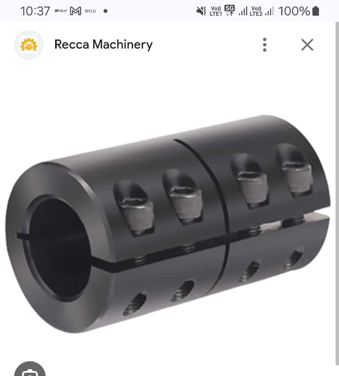 Recca Machinery Shaft Coupling Clamp Recca Machinery Shaft Coupling Clamp