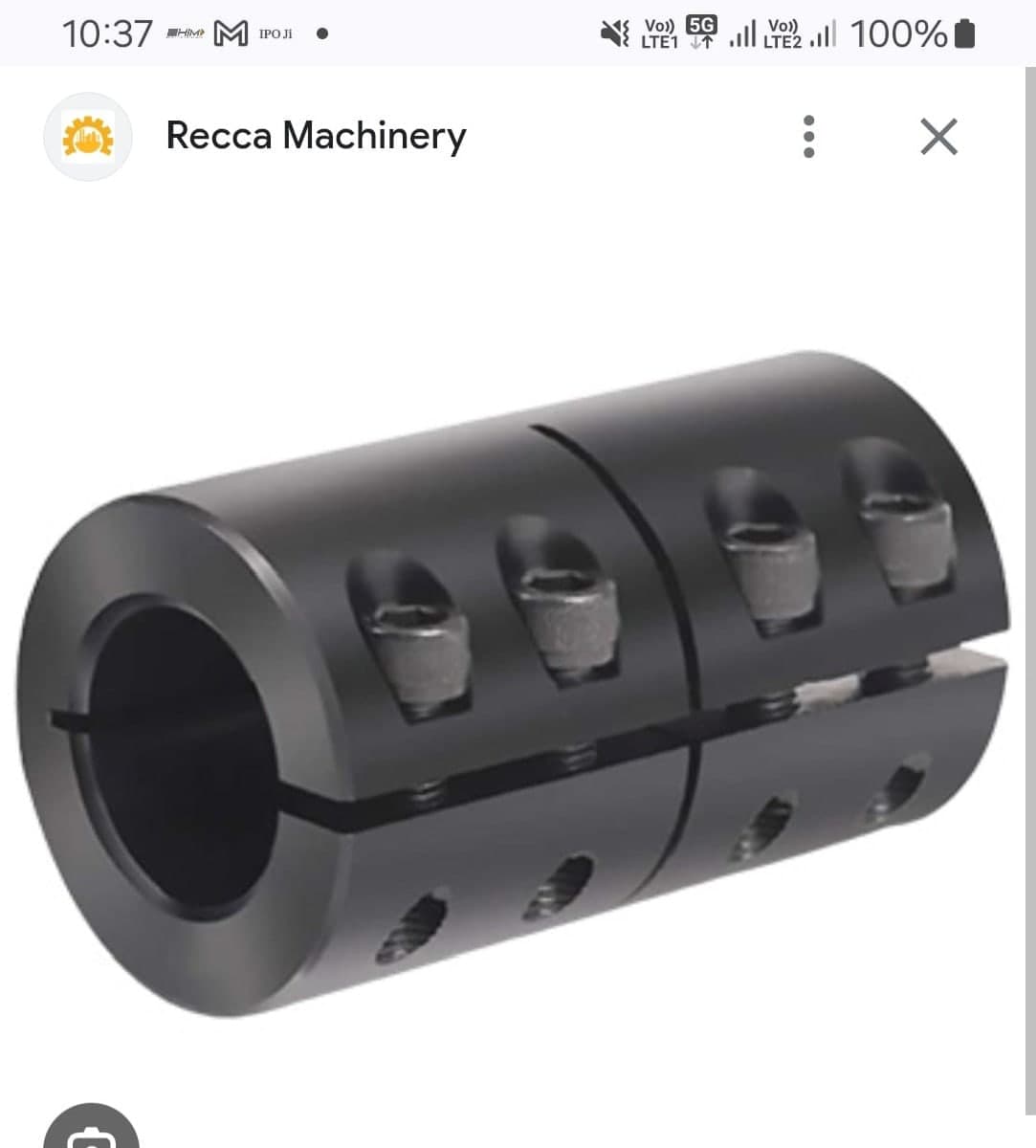 Recca Machinery Shaft Coupling Clamp Recca Machinery Shaft Coupling Clamp