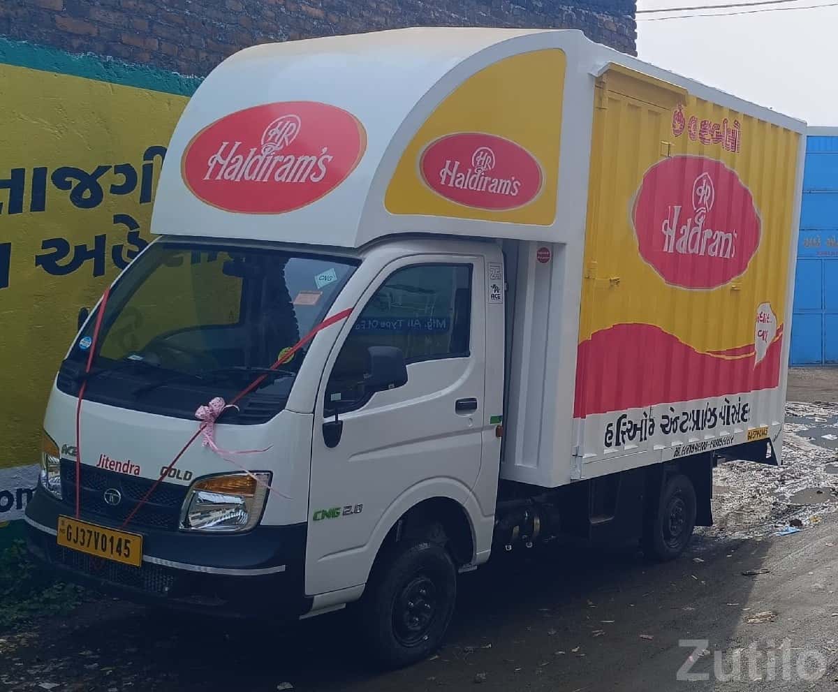 Tata Ace Gold CNG 2.0 Haldiram Box Truck Tata Ace Gold CNG 2.0 Haldiram Box Truck