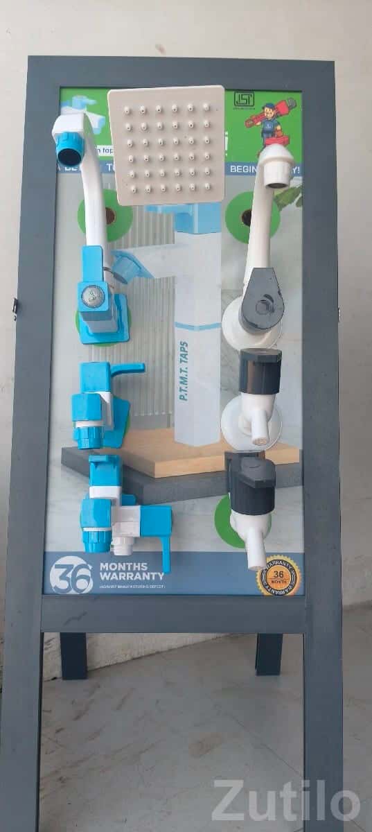 PVC Water Taps and Pipe Fittings Display PVC Water Taps and Pipe Fittings Display