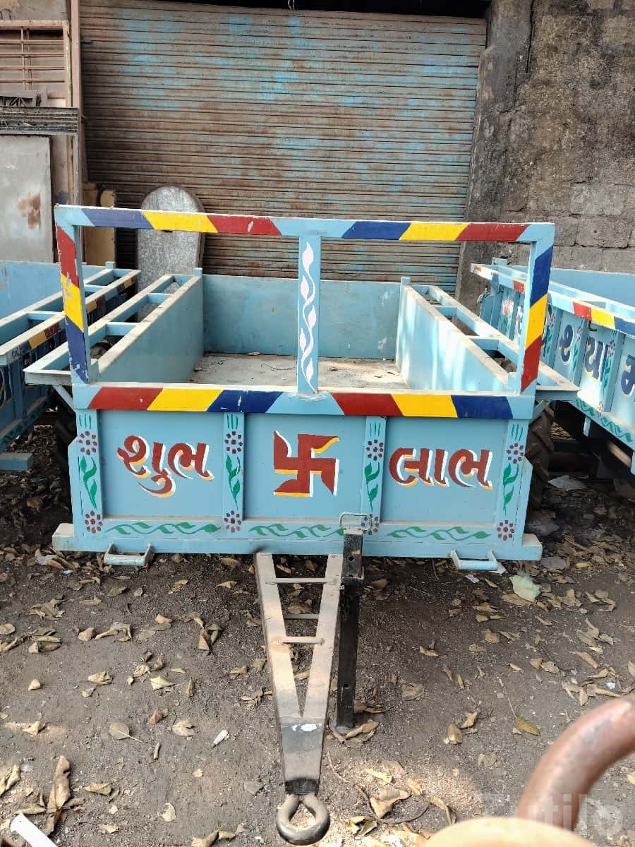 New Painted Farm Utility Trolley Trailer New Painted Farm Utility Trolley Trailer