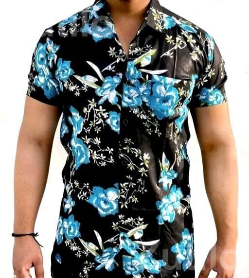 Men's Rayon Floral Short Sleeve Shirt Men's Rayon Floral Short Sleeve Shirt