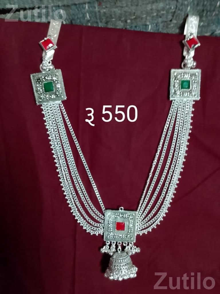 Traditional Silver Tone Kada Necklace Traditional Silver Tone Kada Necklace