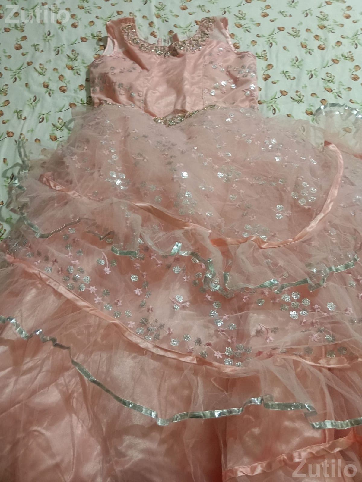 Pink Girls Party Wear Frock Dress Pink Girls Party Wear Frock Dress