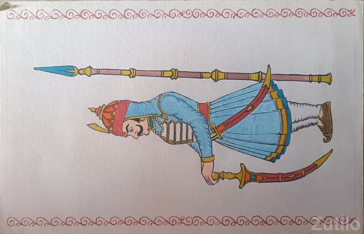 Maharana Pratap Decorative Wall Painting Maharana Pratap Decorative Wall Painting