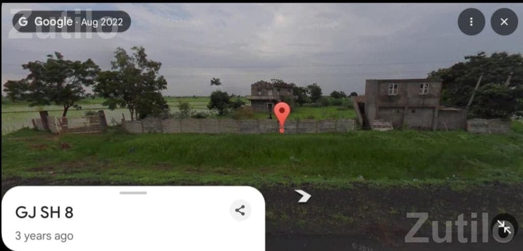 Road Touch Plot with House on Bagodara Highway Road Touch Plot with House on Bagodara Highway