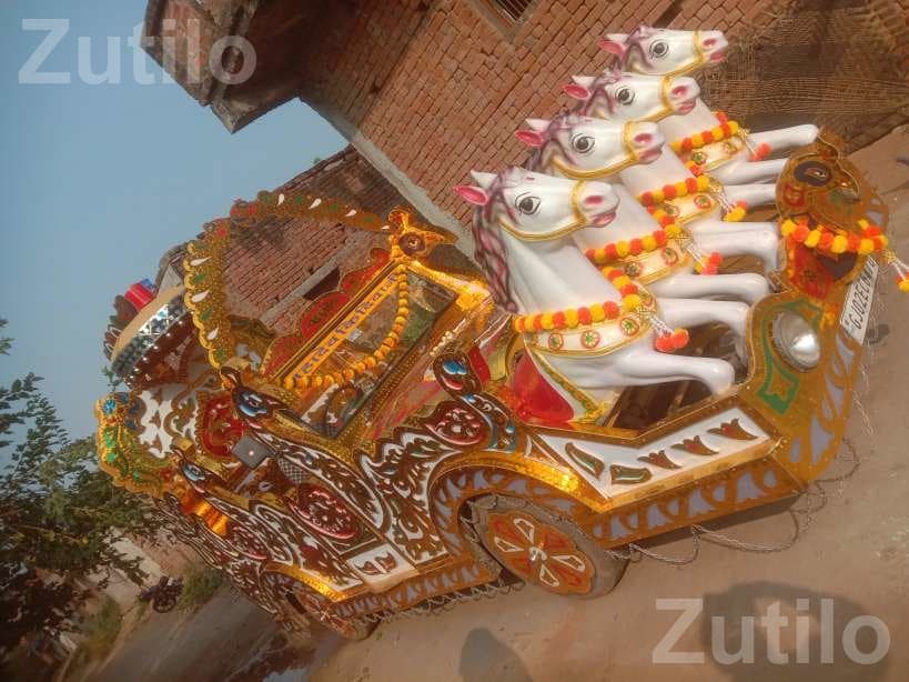 Decorative Mahadev Wedding Buggy Chariot Decorative Mahadev Wedding Buggy Chariot