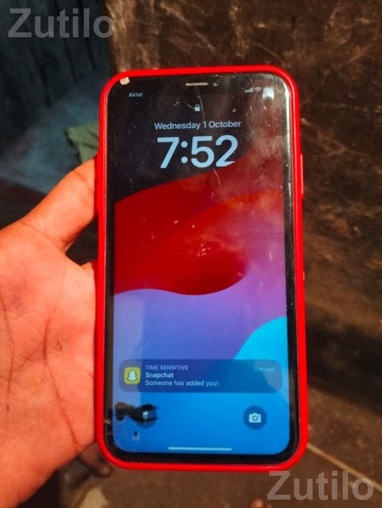 Apple iPhone Smartphone in Red Apple iPhone Smartphone in Red