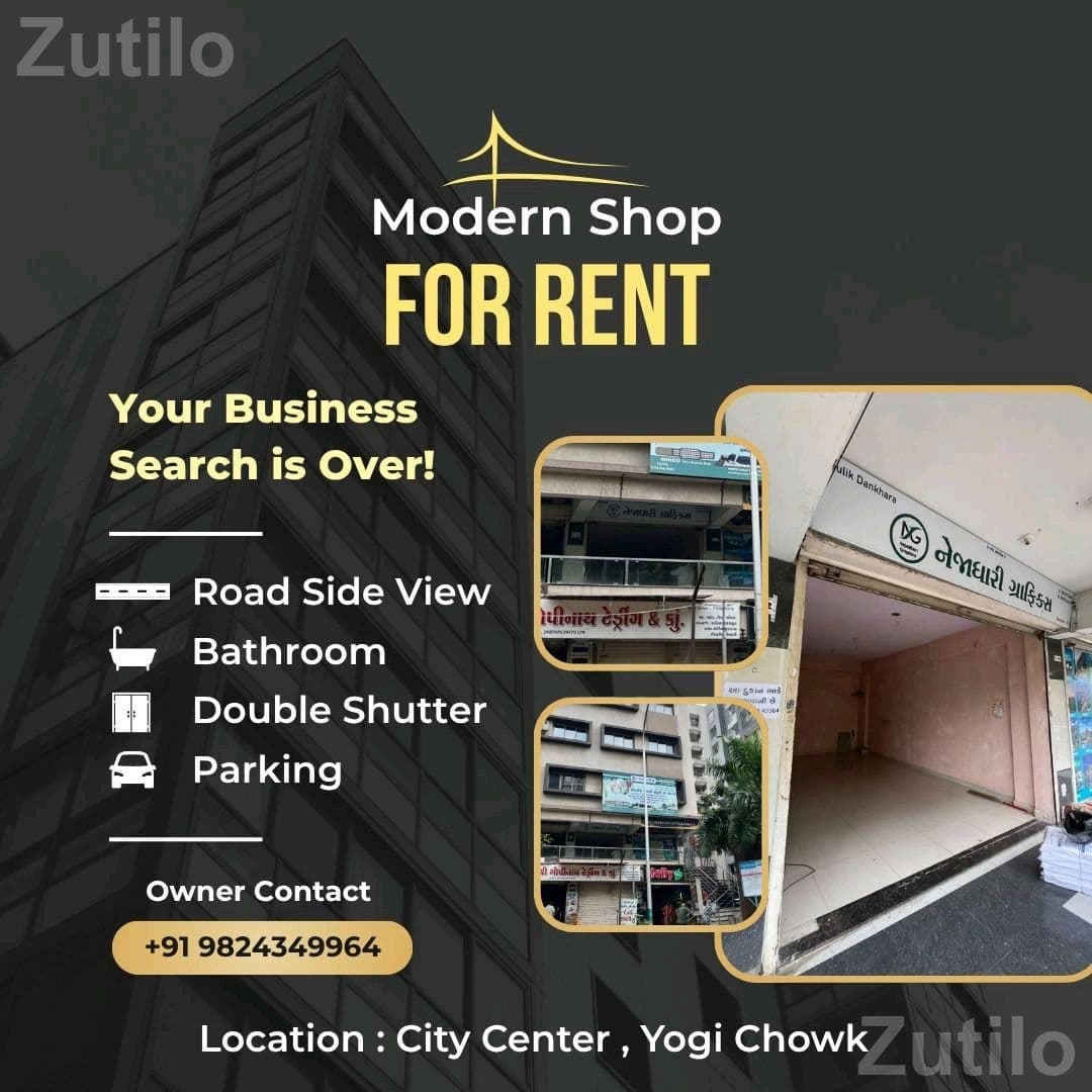 Modern Double Shutter Shop for Rent Modern Double Shutter Shop for Rent
