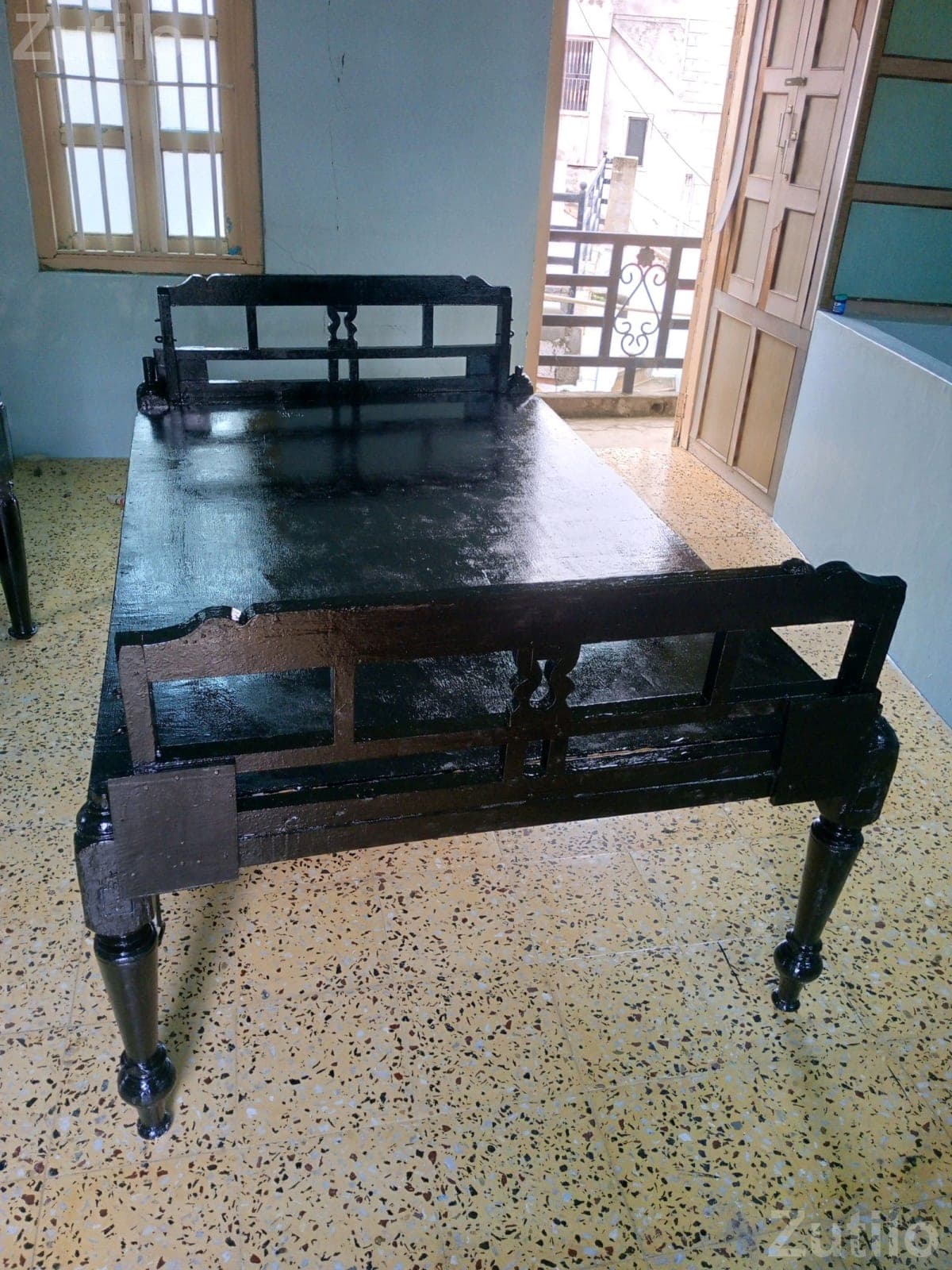 Rajwadi Sag Wood Wooden Bed Rajwadi Sag Wood Wooden Bed