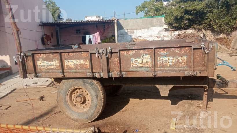 Single Axle Metal Trailer Trolley 75 Ft Single Axle Metal Trailer Trolley 75 Ft