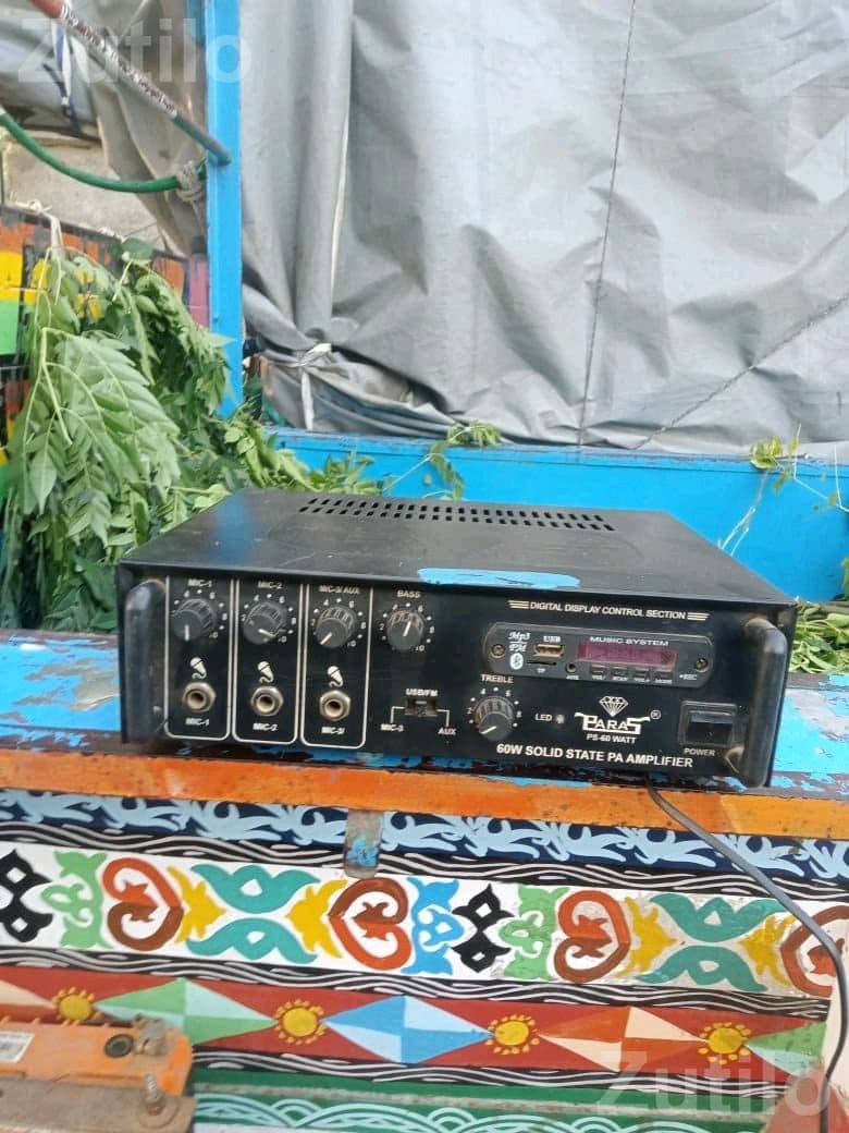 Paras 60W PA Amplifier with 12 Inch Speaker Box Paras 60W PA Amplifier with 12 Inch Speaker Box