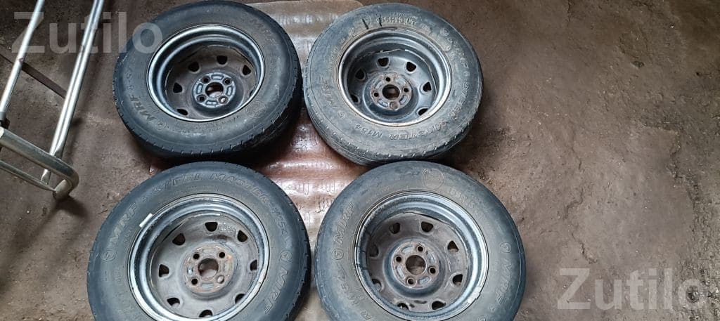Set of 4 Eeco Car Tyres with Wheel Plates Set of 4 Eeco Car Tyres with Wheel Plates