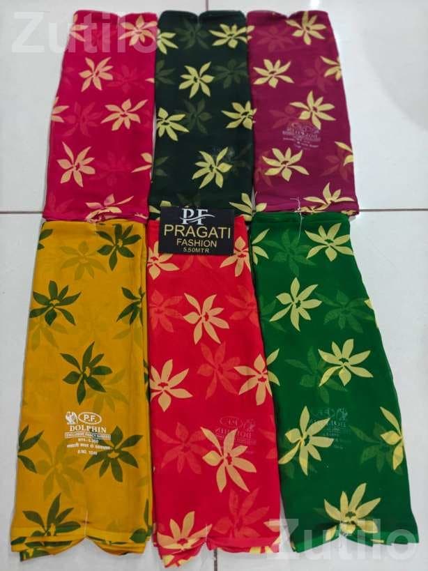 Printed Dress Material Fabric 5.5 Meter Printed Dress Material Fabric 5.5 Meter