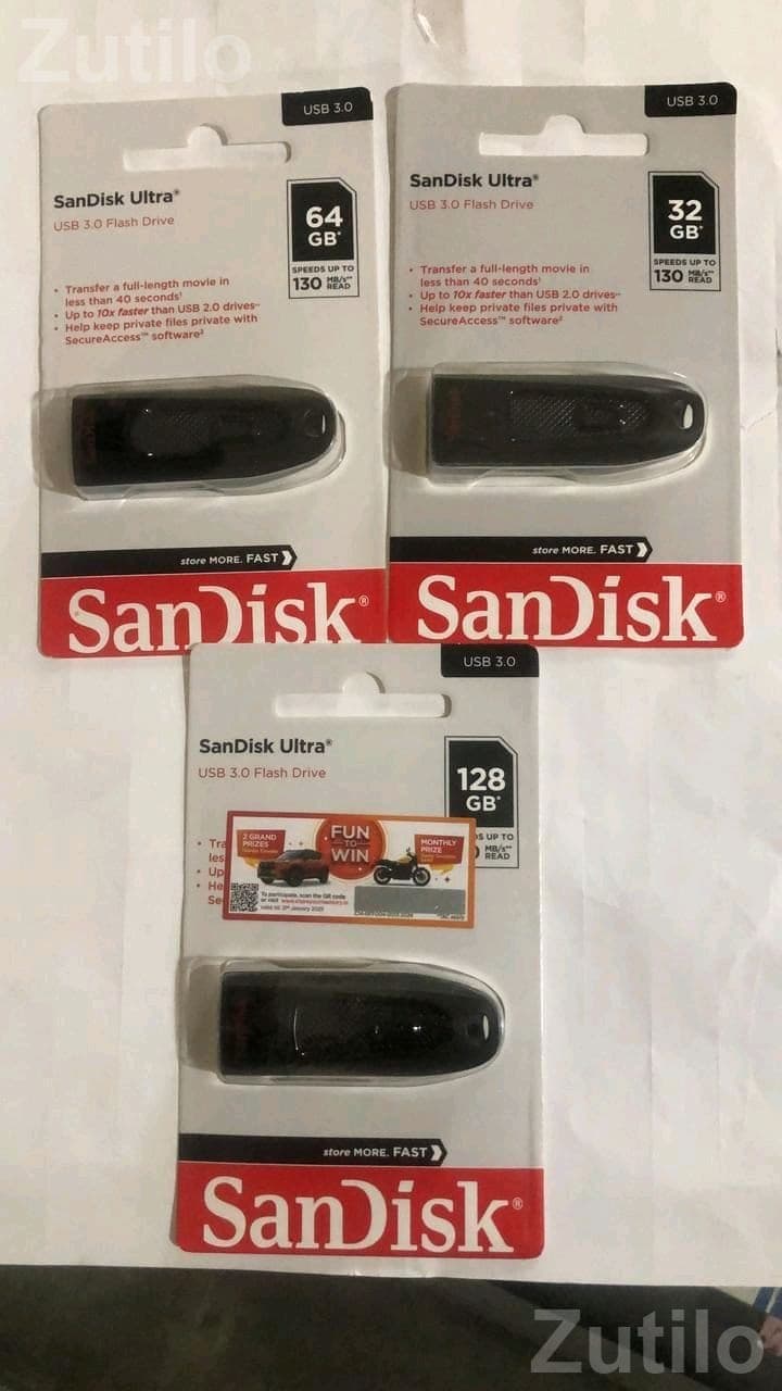 SanDisk Ultra USB 3.0 Flash Drive 32GB 64GB 128GB SanDisk Ultra USB 3.0 Flash Drive 32GB 64GB 128GB