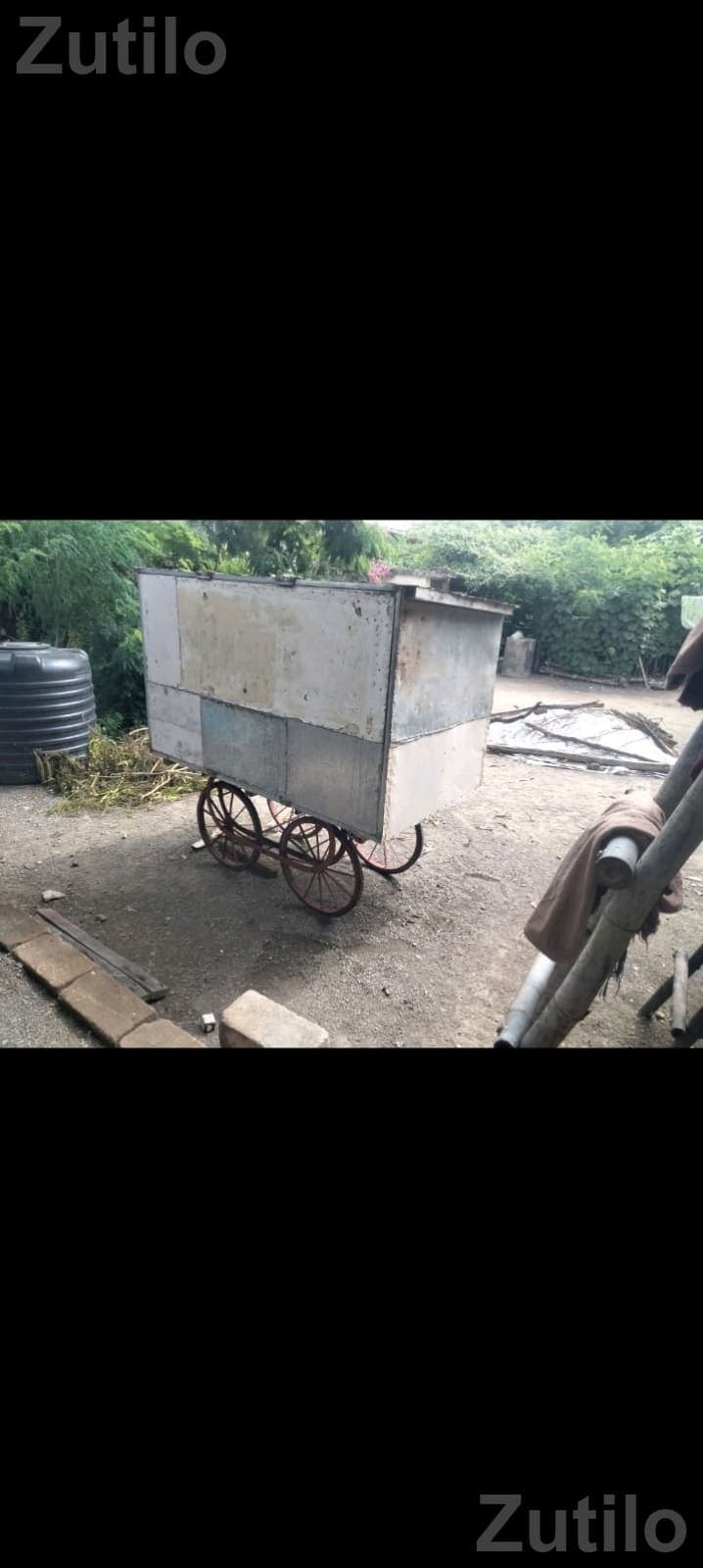 Movable Galvanized Sheet Shop Cart Movable Galvanized Sheet Shop Cart